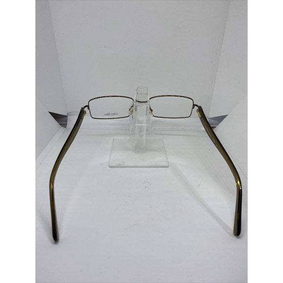 NWT Calvin Klein CK7228 211 Brown Metal Rectangle Eyeglasses Frame 52-18 140 main image 7